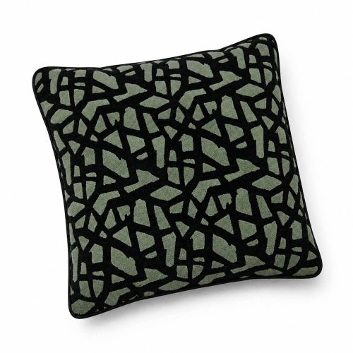 std Cover Fractured Mosaic Olive Green